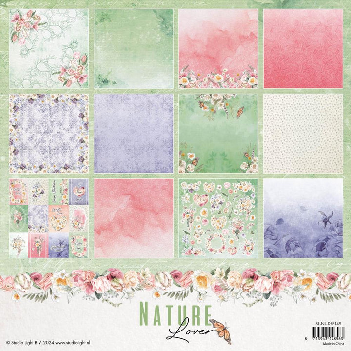 Studio Light Nature Lover 12"X12" Designer Paper Pad: Nr. 130, 36/Pkg (NLDPP149)