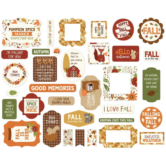 Echo Park I Love Fall Cardstock Ephemera: Icons (FA225024)