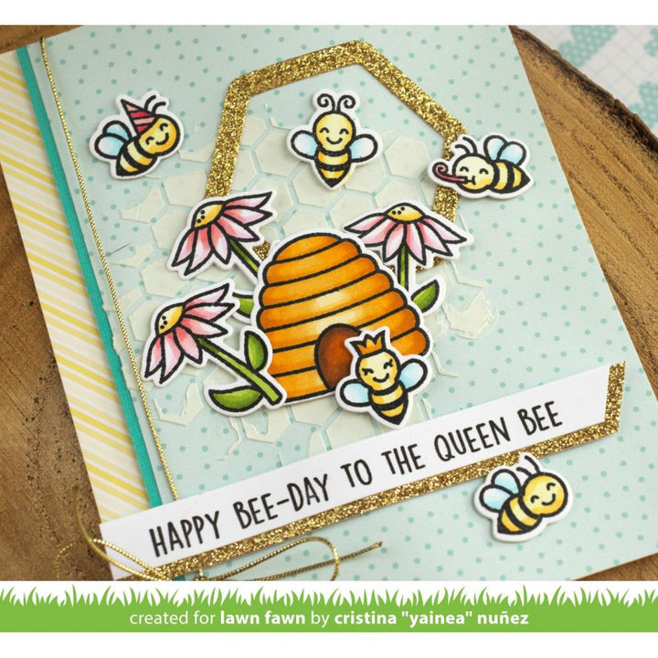 Lawn Fawn Clear Stamp Set: Hive Five (LF2927)