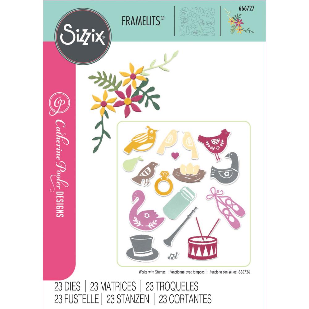 Sizzix Framelits Die Set: 12 Days of Christmas #2, 23/Pkg, By Catherine Pooler (5A00240Q1G7BR)