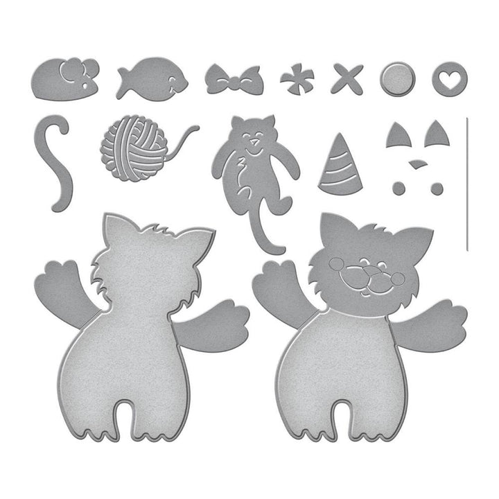 Stampendous Etched Dies: Kitty Hugs (S5587)