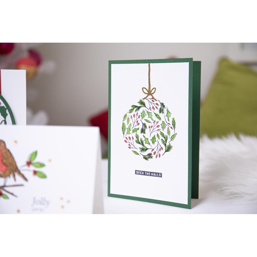 Sizzix Layered Clear Stamps: Leafy Ornament, By Lisa Jones (666325)
