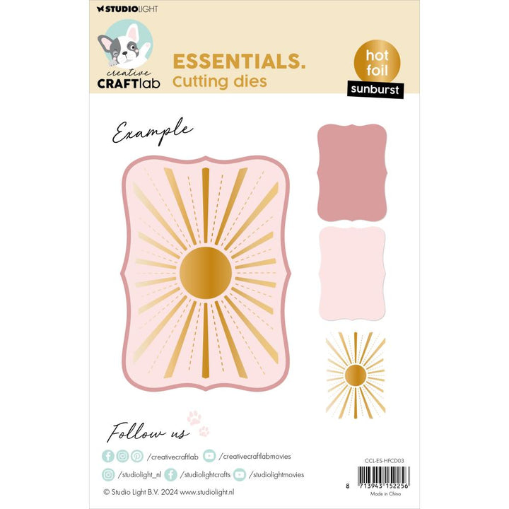 Studio Light Essentials Hot Foil Cutting Die: Nr. 03, Sunburst (5A0023JL1G6J0)