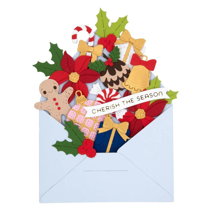 Spellbinders Etched Dies: Envelope Full of Wonder - Christmas Wonder (S5604)