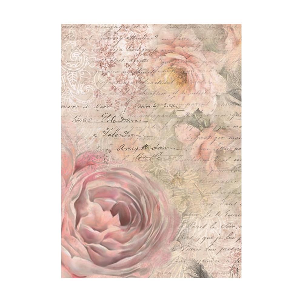 Stamperia Shabby Rose  A6 Assorted Rice Paper Backgrounds (5A00254D1G83P)