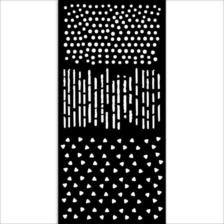 Stamperia Create Happiness Dewdrops 4.72"X9.84" Stencil: Patterns (KSTDL107)