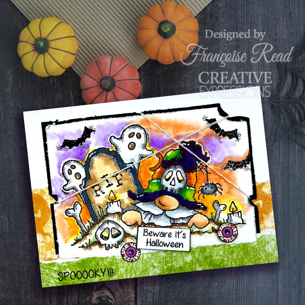 Woodware 4"X6" Clear Stamp Singles: Spooky Night (5A002B5G1GDNK)