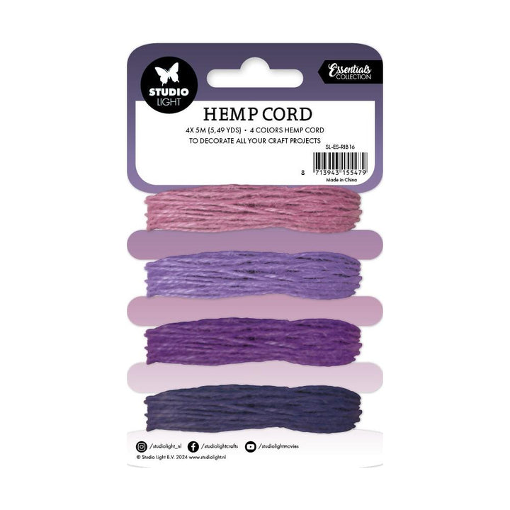 Studio Light Consumables Hemp Cord: Nr. 16, Shades Of Purple, 4/Pkg (5A002BKC1GDY7)