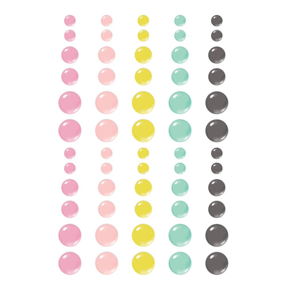 Simple Stories True Colors Enamel Dots Embellishments (TRC21827)