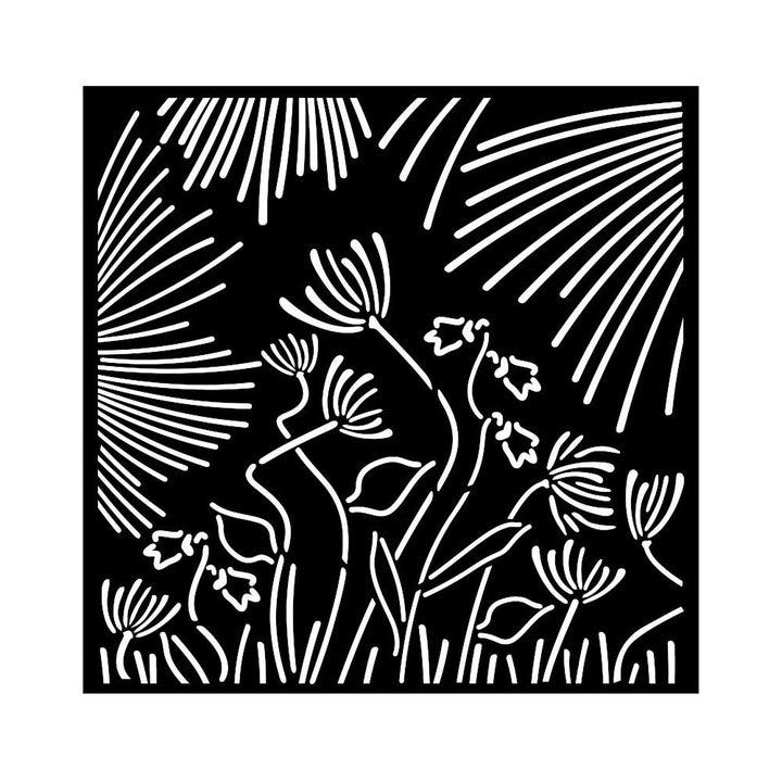 Stamperia Forest 7"X7" Stencil: Abstract Flowers (5A002CHX1GFZQ)