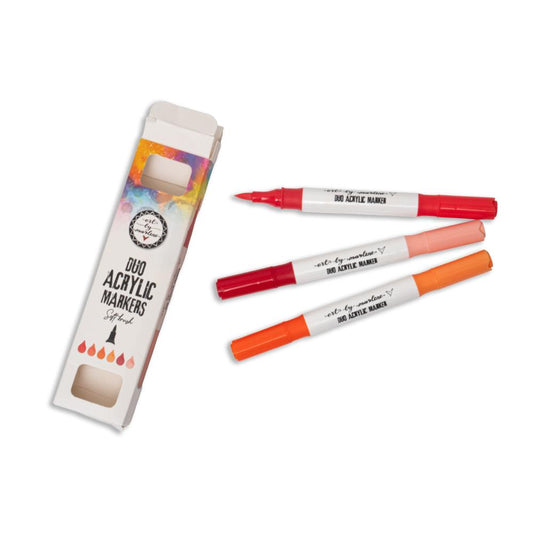 Art by Marlene Duo Acrylic Markers: Nr. 27, Reds, 3/Pkg (ESMARK27)