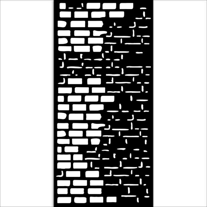 Stamperia Art Of Travelling 4.72"X9.84" Stencil: Bricks (KSTDL110)