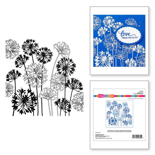 Stampendous Beautiful Backgrounds Cling Rubber Stamp: Agapanthus (5A002C911GFSC)