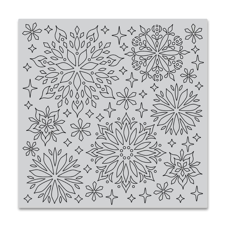 Hero Arts Bold Prints 6"X6" Cling Stamp: Kaleidoscope Snowflake (5A002CFG1GFY9)