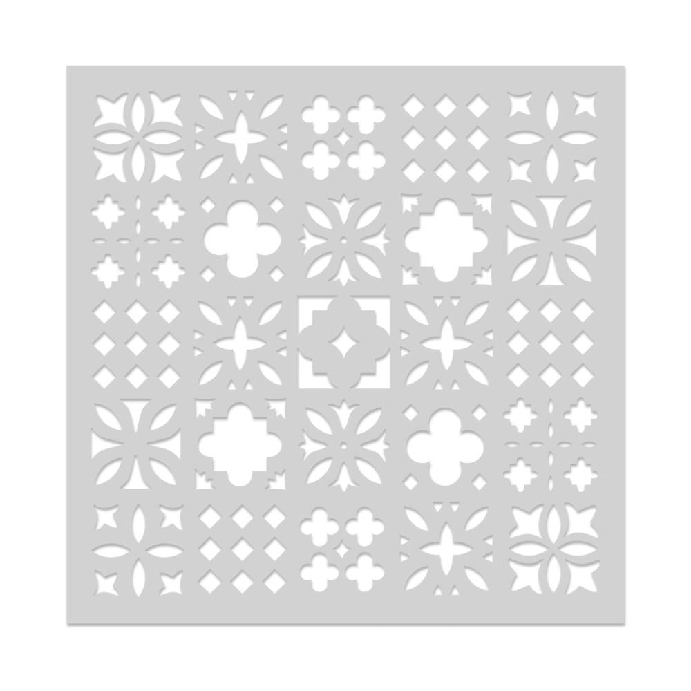 Hero Arts 6"X6" Stencil: Decorative Tile Pattern (5A0027QG1GB1Q)