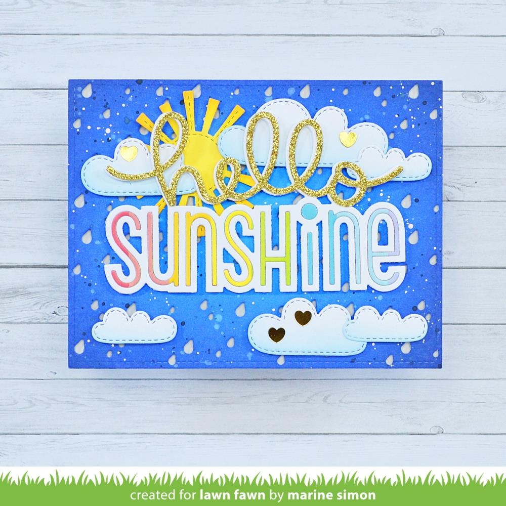 Lawn Fawn Lawn Cuts Custom Craft Die: Giant Hello Sunshine (LF3140)