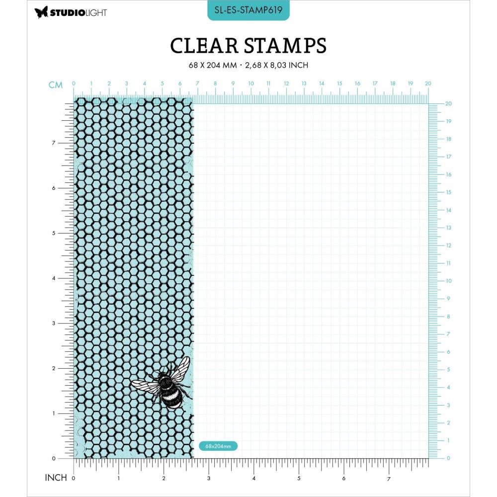 Studio Light Essentials Clear Stamps: Nr. 619, Hive Background (STAMP619)