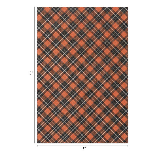 Tim Holtz Idea-ology: Halloween 2024 - Kraft-stock Halloween Sparkle Plaid (5A0026RR1G96Z)