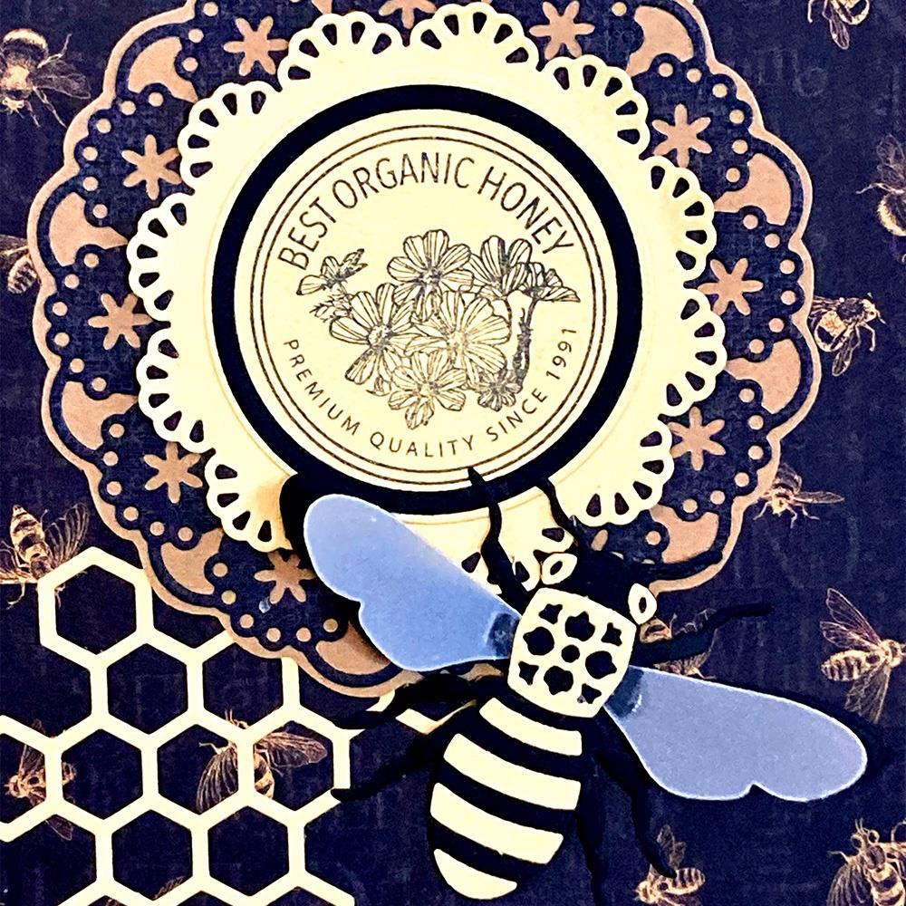Elizabeth Craft Metal Die: Layered Honeybee (EC2024)