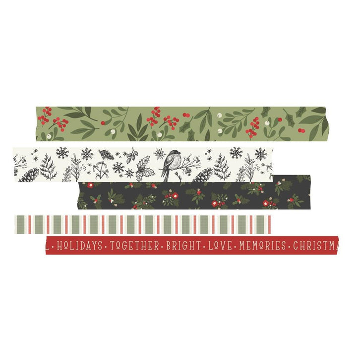 Simple Stories The Holiday Life Washi Tape, 5/Pkg (THL20529)
