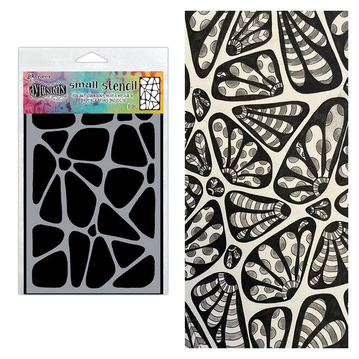 Dylusions Stencil: Crazy Paving, Small (DYS85126)