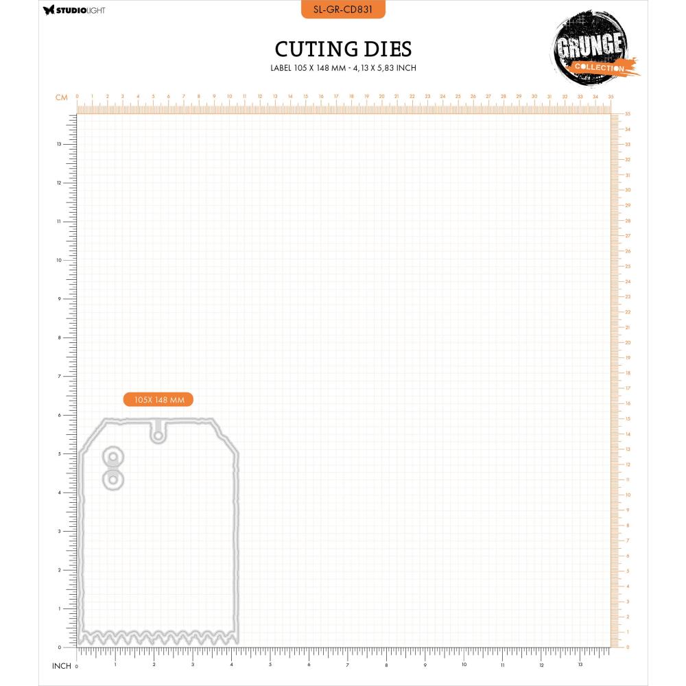 Studio Light Grunge Cutting Die: Nr. 831, Mask Star Background (5A0023GP1G6L1)