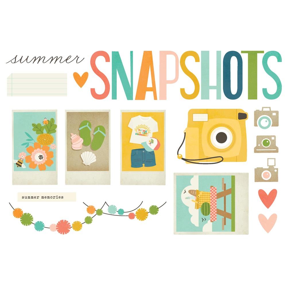 Simple Stories Summer Snapshots Simple Pages Page Pieces (SMS22031)