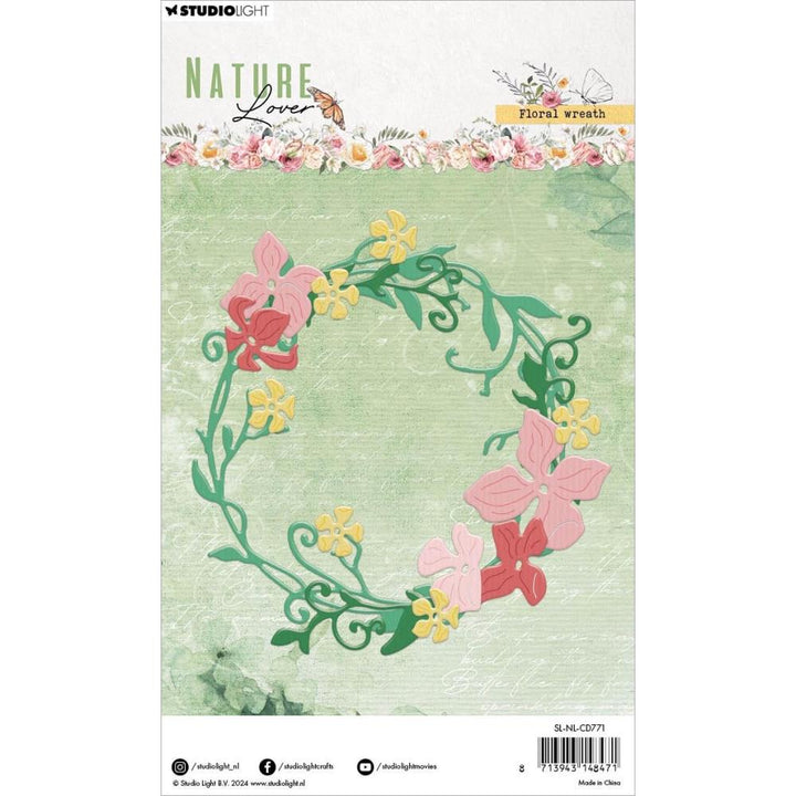 Studio Light Nature Lover Cutting Dies: Nr. 771, Floral Wreath (LNLCD771)