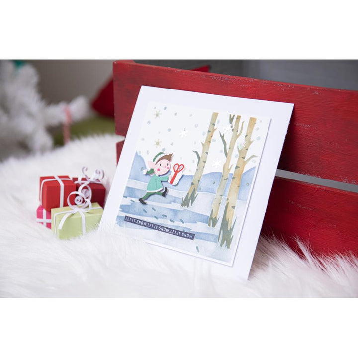 Sizzix Making Tool 6"X6" Layered Stencil: Winter Scenes, By Olivia Rose (666437)