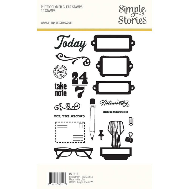 Simple Stories Noteworthy Photopolymer Clear Stamps (NTW21316)