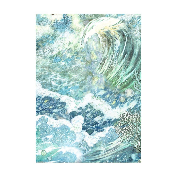 Stamperia Songs Of The Sea A6 Assorted Rice Paper: Backgrounds, 8/Pkg (FSAK6010)