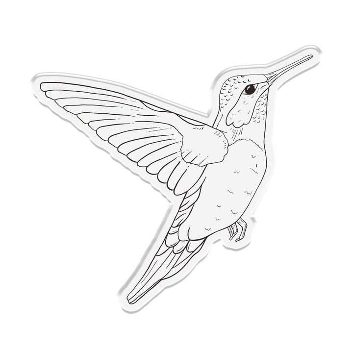 Crafter's Companion Nature's Garden Fabulous Fuchsia Stamp & Die Set: Majestic Hummingbird (FSTDMHUM)