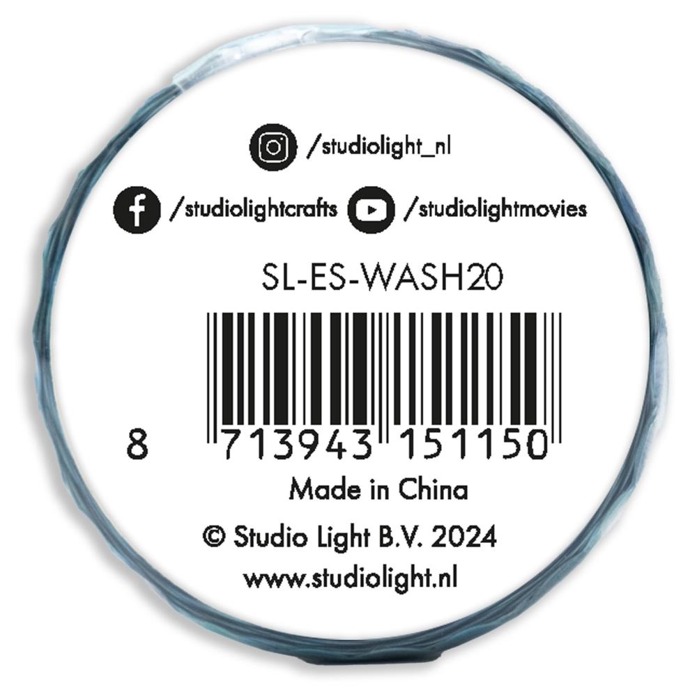 Studio Light Essentials Washi Die-Cut Stickers: Nr. 20, Blues (5A0023LF1G6PB)