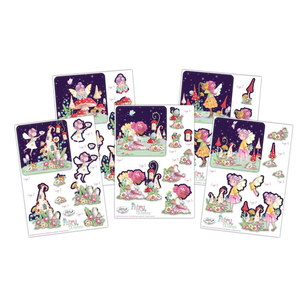 Craft Consortium Fairy Wishes 3D Decoupage Pack, 10/Pkg (CDPAK013)