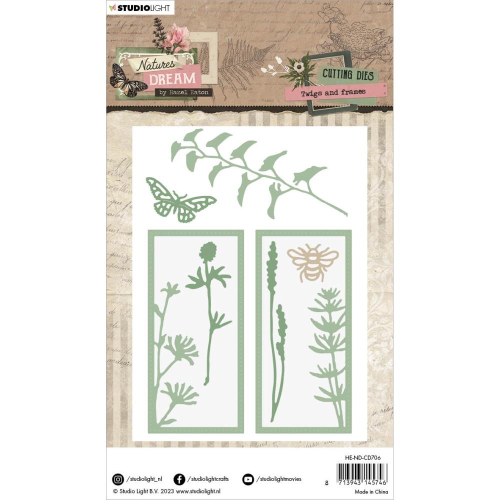 Studio Light HEN Natures Dream Cutting Die: Nr. 706, Twigs And Frames (ENDCD706)