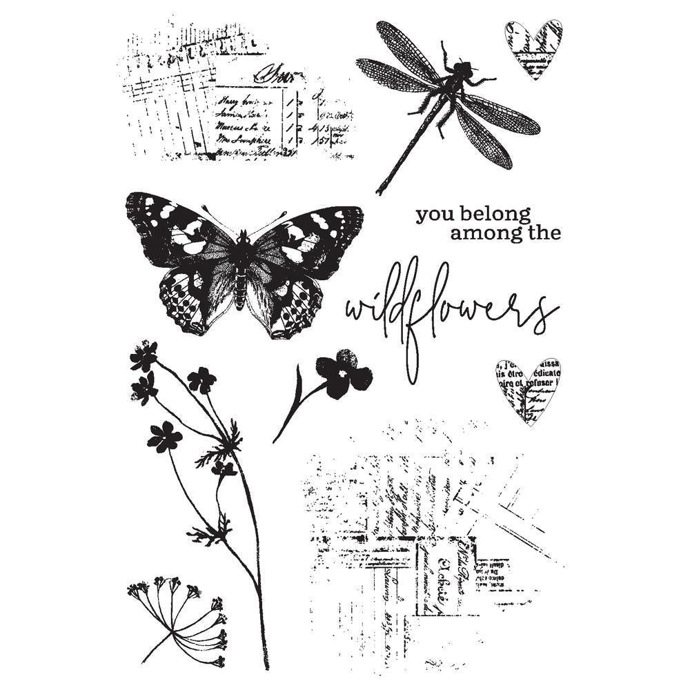 Simple Stories Simple Vintage Meadow Flowers Clear Photopolymer Stamps (5A0022MC1G5H9)