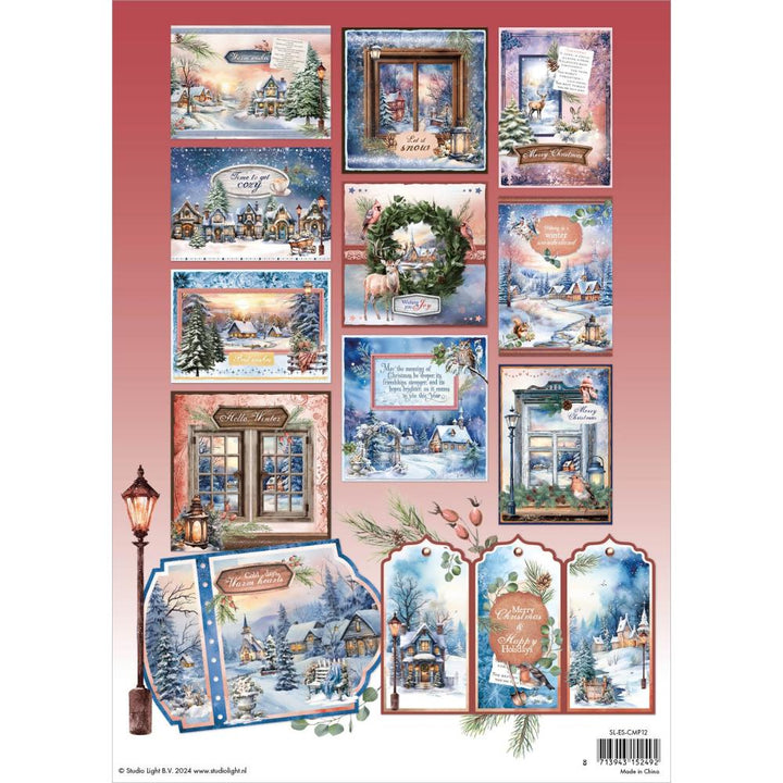 Studio Light Essentials Card Making Pad: Nr. 12, Dreamy Christmas, 14/Pkg (5A0023J81G6L7)