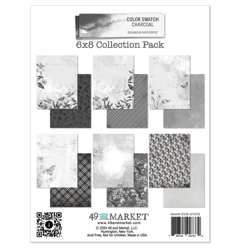 49 and Market Color Swatch: Charcoal 6"X8" Collection Pack (CCS27372)