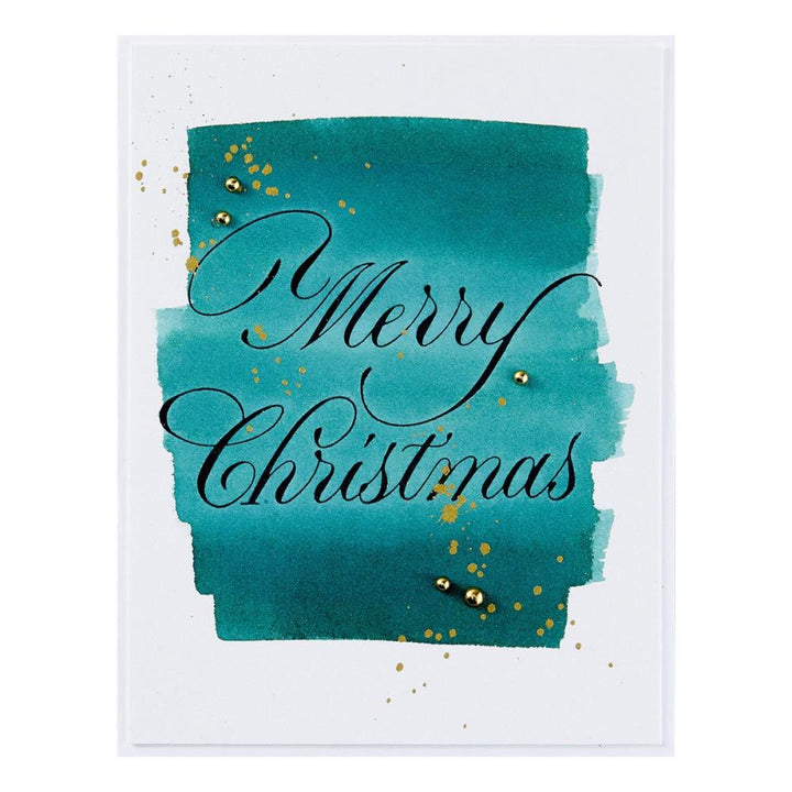 Spellbinders BetterPress Press Plate: Copperplate Merry Christmas, By Paul Antonio (5A002C7H1GFRW)