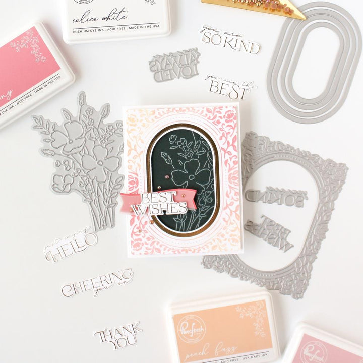 Pinkfresh Studio Press Plate: Playful Petals (5A002CVP1GGC9)