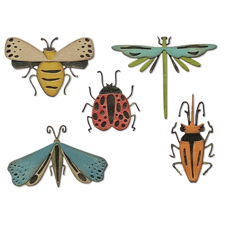 Sizzix Thinlits Dies: Funky Insects, 5/Pkg, By Tim Holtz (665364)