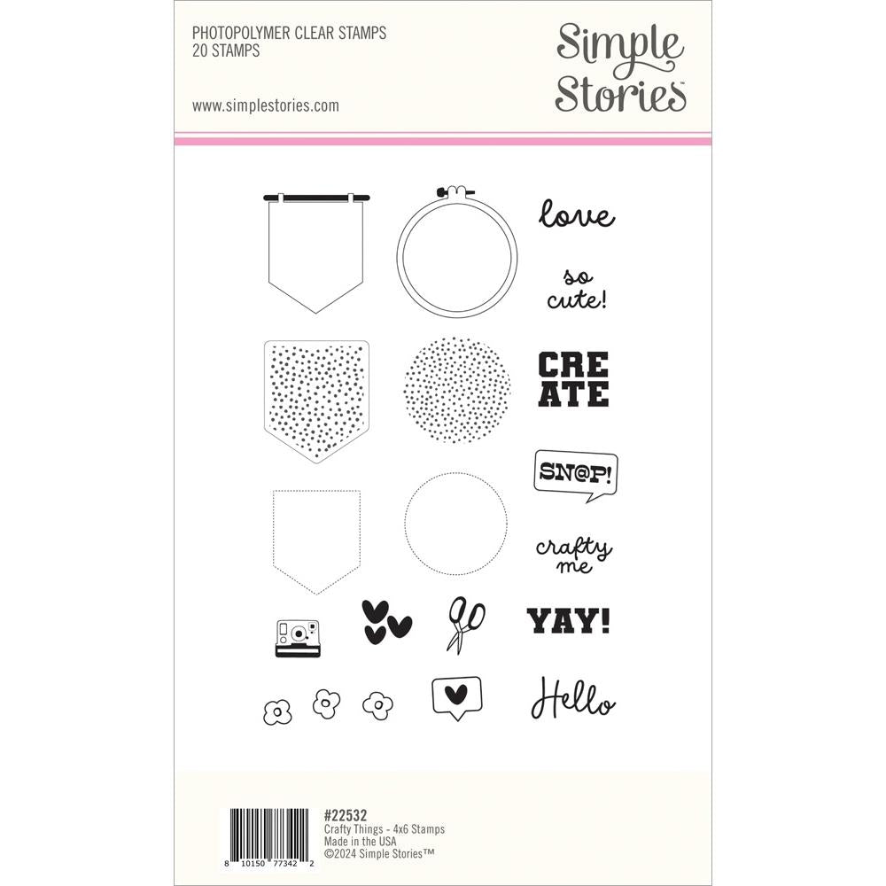 Simple Stories Crafty Things Clear Photopolymer Stamps (5A0022MB1G5GM)