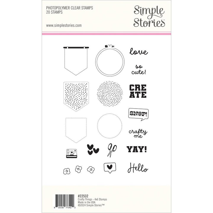 Simple Stories Crafty Things Clear Photopolymer Stamps (5A0022MB1G5GM)