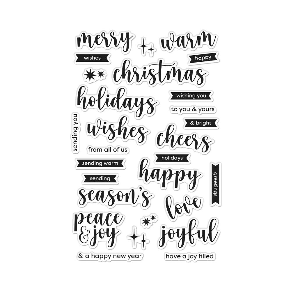 Hero Arts 4"X6" Clear Stamps: Joyful Christmas Messages (5A002CF61GFYT)