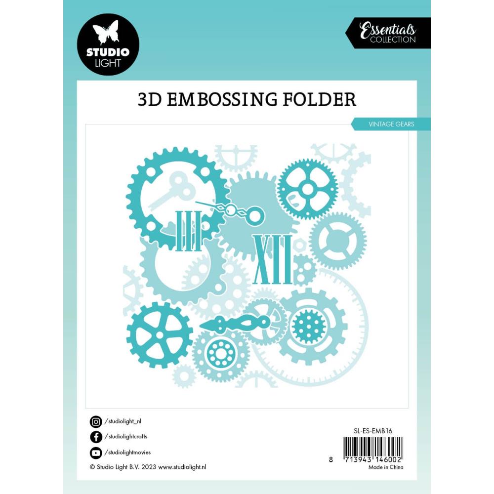 Nr. 16, Dot Pattern Essentials Embossing Folder - Studio Light