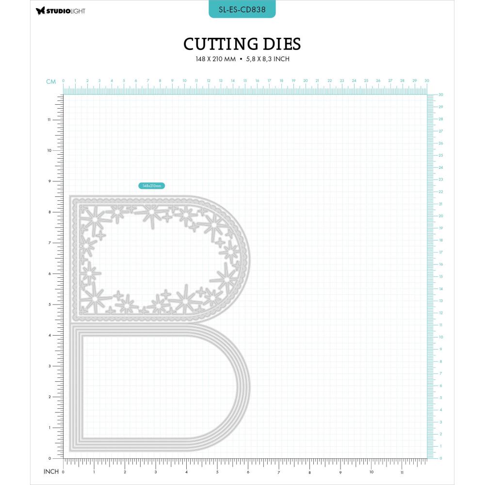 Studio Light Essentials Cutting Die: Nr. 838, Twinkle Folding Card (5A0023MP1G6MQ)