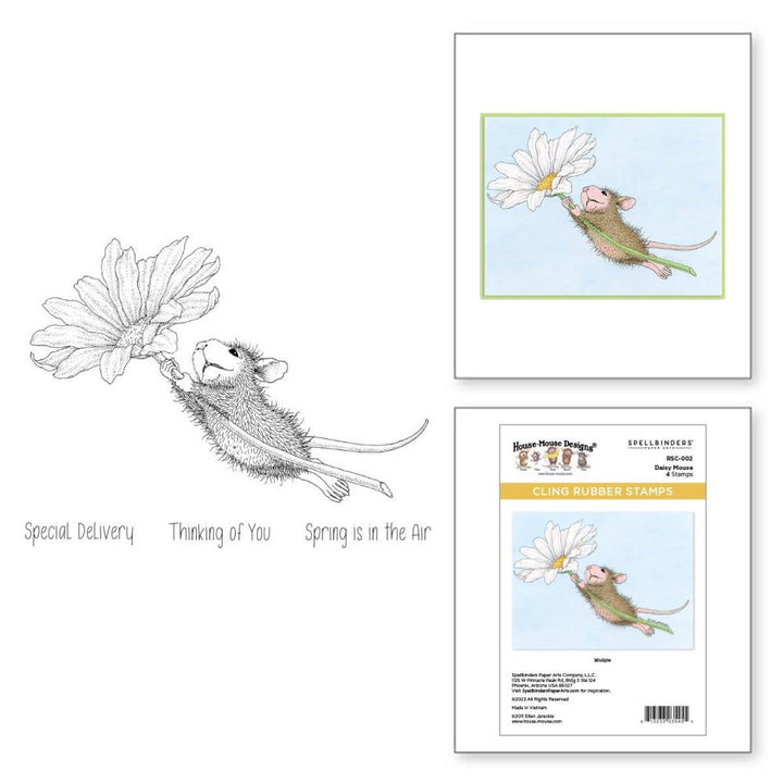 Stampendous House Mouse Cling Rubber Stamp: Daisy Mouse (RSC002)