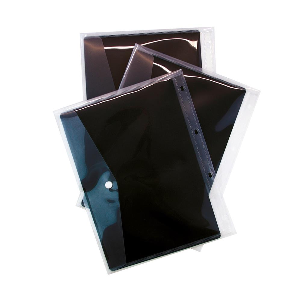 Tonic Studios Large Ring Binder Die Case Refills: A4 Magnetic Sheets W/Plastic Sleeves, 3/Pkg (348E)