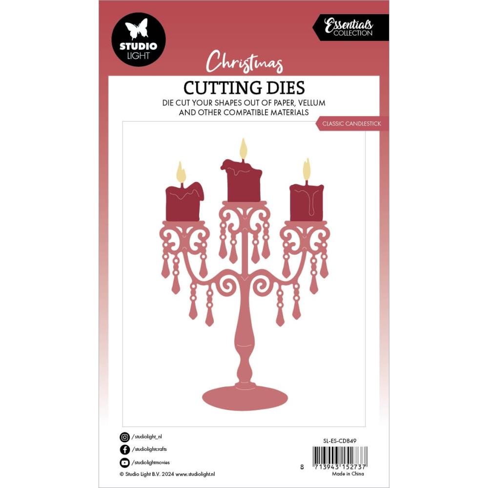 Studio Light Essentials Cutting Die: Nr. 849, Classic Candlestick (5A0023K31G6M3)