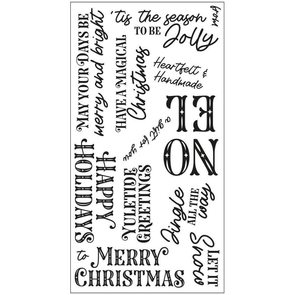 Sizzix Clear Stamps Set: Greetings Of The Season, 13/Pkg, By Catherine Pooler (5A00241D1G79V)